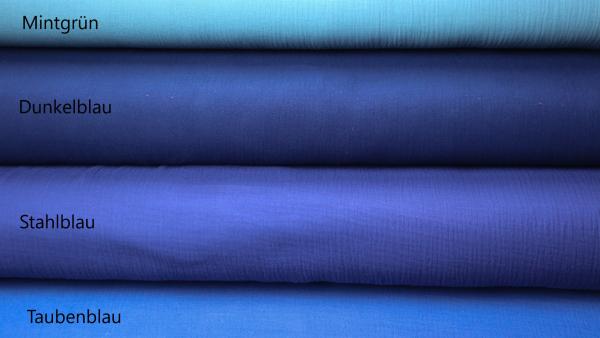 Musselintuch mit Namen grau